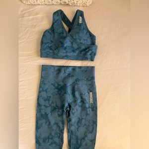 Gym Shark Blue Workout Set